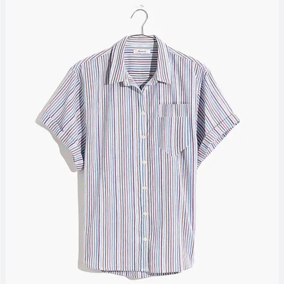 Madewell Chronicle Shirt in Rainbow Stripe - Picture 4 of 6